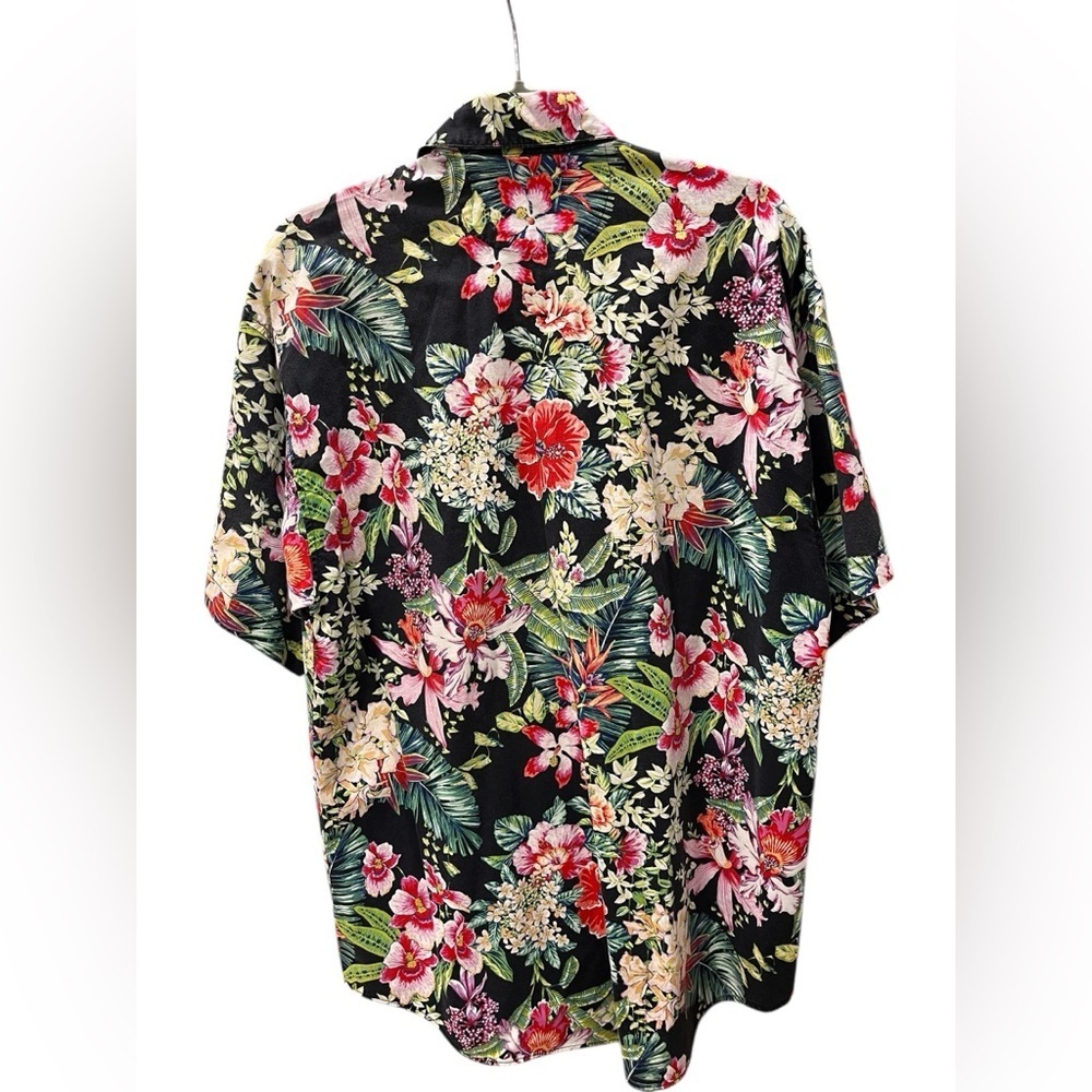 Rockabilly vintage baggy Hawaiian Tiki button down RED EYE shirt-M - Picture 2 of 6
